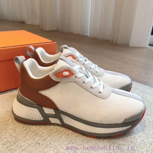 Men's 20Hermes Home 24ss Autumn and Winter New Product Classic Dad Shoes with British color uaut05er - Image 4