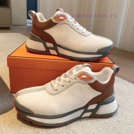 Men's 20Hermes Home 24ss Autumn and Winter New Product Classic Dad Shoes with British color uaut05er - Image 9