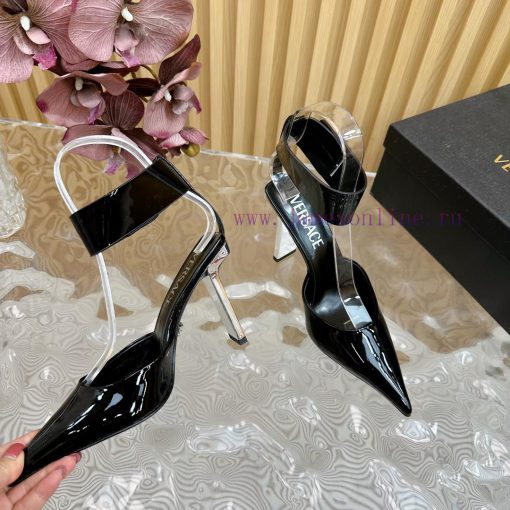 Versace Versace/GIANNI RIBBON High Heels with Medusa bow on the front, using classic 'Nastro0w1xf7us - Image 10