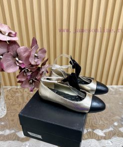 𝐂𝐇𝐀𝐍𝐄𝐋 | Chanel pearl chain paired with bow Mary Jane single shoes————————————High qualityTh33djt2yk