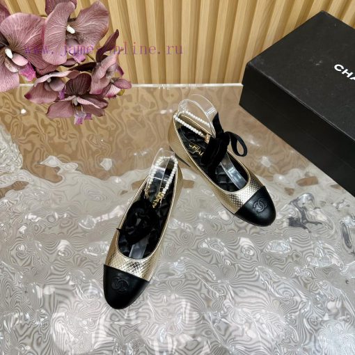 𝐂𝐇𝐀𝐍𝐄𝐋 | Chanel pearl chain paired with bow Mary Jane single shoes————————————High qualityTh33djt2yk - Image 7