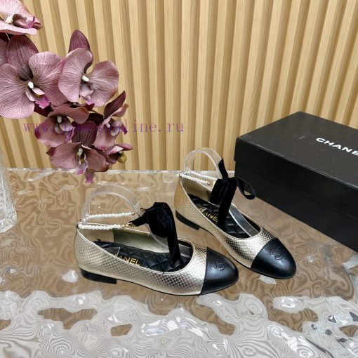 𝐂𝐇𝐀𝐍𝐄𝐋 | Chanel pearl chain paired with bow Mary Jane single shoes————————————High qualityTh33djt2yk - Image 8