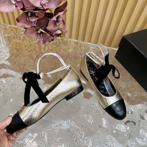 𝐂𝐇𝐀𝐍𝐄𝐋 | Chanel pearl chain paired with bow Mary Jane single shoes————————————High qualityTh33djt2yk - Image 10