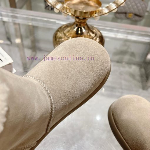 MiuMiu 2024 Autumn/Winter Fashion Style Strapped Wool Short Boots Snow Boots Fury ShoesFrequrfbv4bos - Image 8