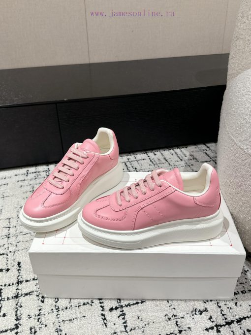 Top tierAIexanderMcQueen 24/Latest Couple Thick Bottom Casual White ShoesOriginal developmen4lspknzd - Image 4