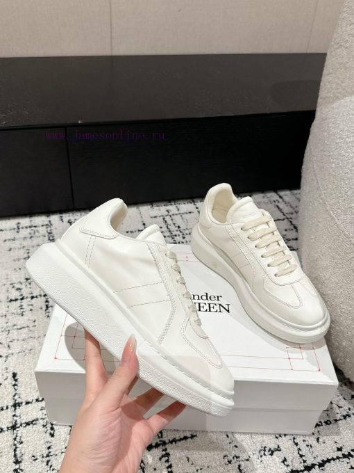 Top tierAIexanderMcQueen 24/Latest Couple Thick Bottom Casual White ShoesOriginal developmena9m7i7me - Image 6