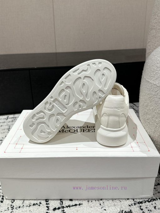 Top tierAIexanderMcQueen 24/Latest Couple Thick Bottom Casual White ShoesOriginal developmena9m7i7me - Image 10