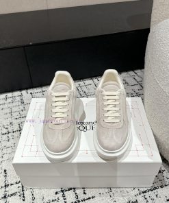 Top tierAIexanderMcQueen 24/Latest Couple Thick Bottom Casual White ShoesOriginal developmenln9tvsxz