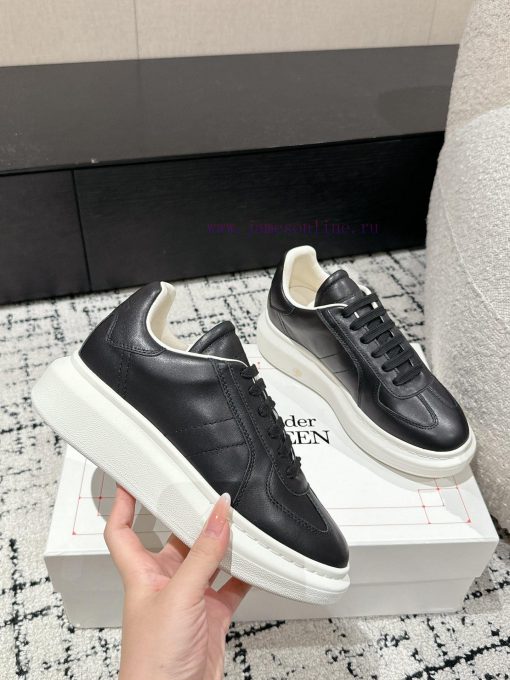 Top tierAIexanderMcQueen 24/Latest Couple Thick Bottom Casual White ShoesOriginal developmenu26vih4l - Image 6