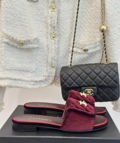 Chanel | Chanel Classic backpack buckle flip flip flip slippersClassic and timeless~Flip styywiddl9y