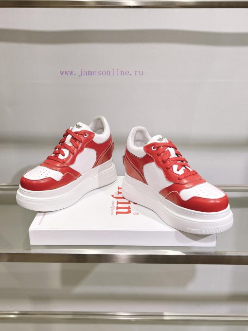 Cai Zhuoyan's same iiJin classic 9cm thick sole with increased height inside casual white shxmjfzgrg - Image 3