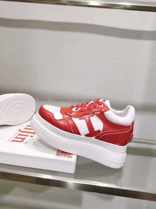Cai Zhuoyan's same iiJin classic 9cm thick sole with increased height inside casual white shxmjfzgrg - Image 5