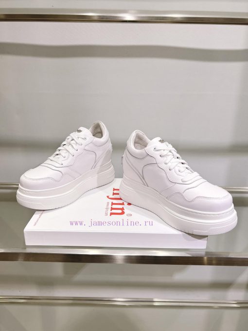 Cai Zhuoyan's same iiJin classic 9cm thick sole with increased height inside casual white shvtihni2p - Image 3