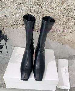 HIDEMI 2024 Autumn/Winter New Elastic Leather Retro Shaped and Short Boots Every season is a4h2xxonb