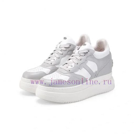 Cai Zhuoyan's same iiJin classic 9cm thick sole with increased height inside casual white shz3gqyssq - Image 10