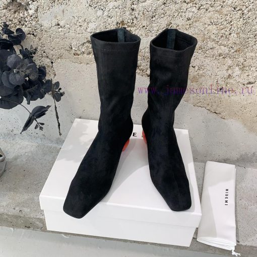 HIDEMI 2024 Autumn/Winter New Elastic Leather Retro Shaped and Short Boots Every season is auuqvi42t - Image 3