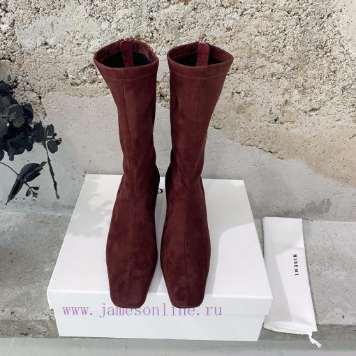 HIDEMI 2024 Autumn/Winter New Elastic Leather Retro Shaped and Short Boots Every season is aqugthh28 - Image 2