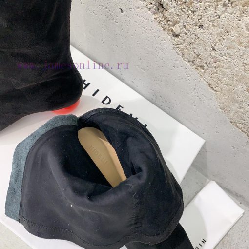 HIDEMI 2024 Autumn/Winter New Elastic Leather Retro Shaped and Short Boots Every season is auuqvi42t - Image 9