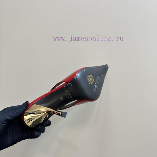 YSL Saint LaurentSS2024 New Product Metal Head Big Gemstone Elegant and Atmospheric High Heeponqvjip - Image 11