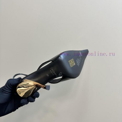 YSL Saint LaurentSS2024 New Product Metal Head Big Gemstone Elegant and Atmospheric High Heehoyn9lpx - Image 11