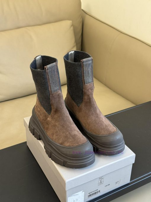 Purchasing Qualitybrunellocucinelli fw24 new arrival～BC24 Autumn/Winter Chelsea Short Boots,ytpal0il - Image 3