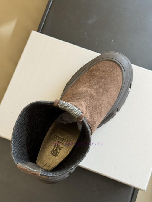 Purchasing Qualitybrunellocucinelli fw24 new arrival～BC24 Autumn/Winter Chelsea Short Boots,ytpal0il - Image 7
