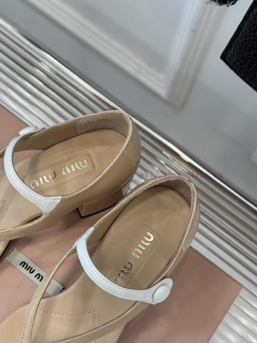 MIU MIU 25S Early Spring New ProductStray heeled sandals with tight heels for fashion showsEsau2kcn9 - Image 9