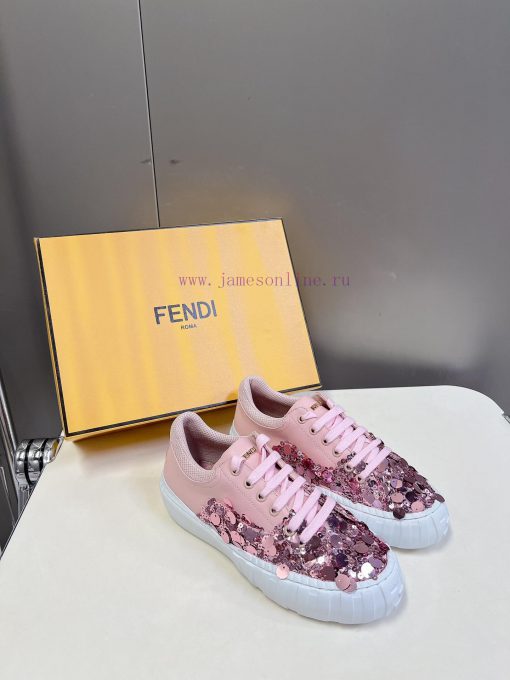 FENDI Spring/Summer Fashion Bead Casual ShoesLow cut design combined with thick bottom struc7fitpk1n - Image 3