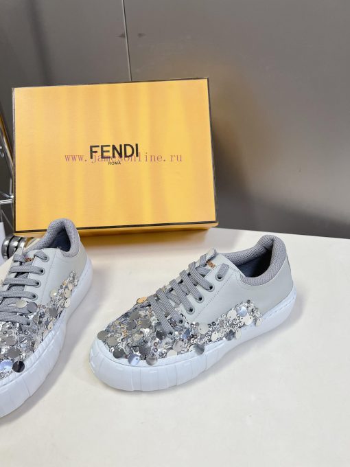 FENDI Spring/Summer Fashion Bead Casual ShoesLow cut design combined with thick bottom strucexsu5cf3 - Image 4