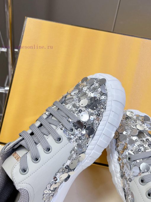 FENDI Spring/Summer Fashion Bead Casual ShoesLow cut design combined with thick bottom strucexsu5cf3 - Image 8