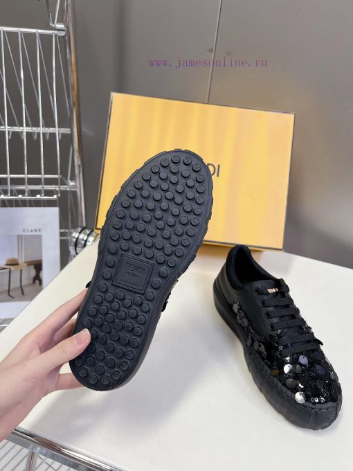 FENDI Spring/Summer Fashion Bead Casual ShoesLow cut design combined with thick bottom strucvp9pq8ho - Image 10