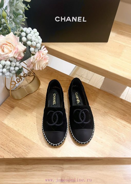 CHANEL Chanel 25ss New Early Spring Double C Color blocked suede calf leather fisherman shoet23tplls - Image 2