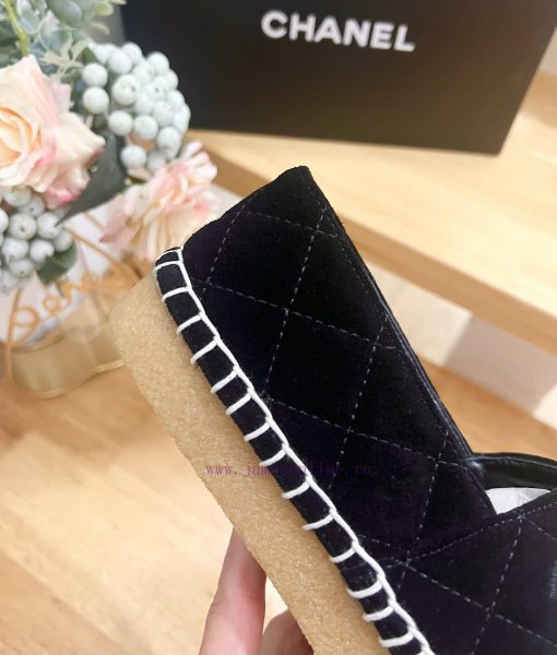 CHANEL Chanel 25ss New Early Spring Double C Color blocked suede calf leather fisherman shoet23tplls - Image 9