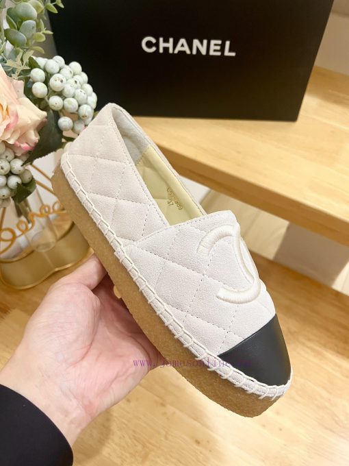 CHANEL Chanel 25ss New Early Spring Double C Color blocked suede calf leather fisherman shoet4m2j7fy - Image 7