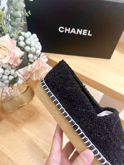 CHANEL Chanel 25ss New Early Spring Double C Color blocked Cotton Twill Soft Woven Fisherman90azjzau - Image 9