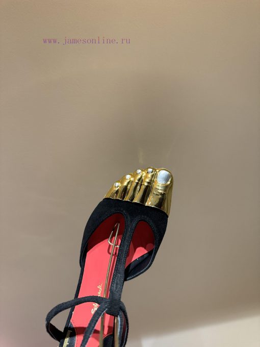 A beauty that does not belong to this worldSharparili Golden Elf Golden Toe High HeelsThe mov30tqwvp - Image 5