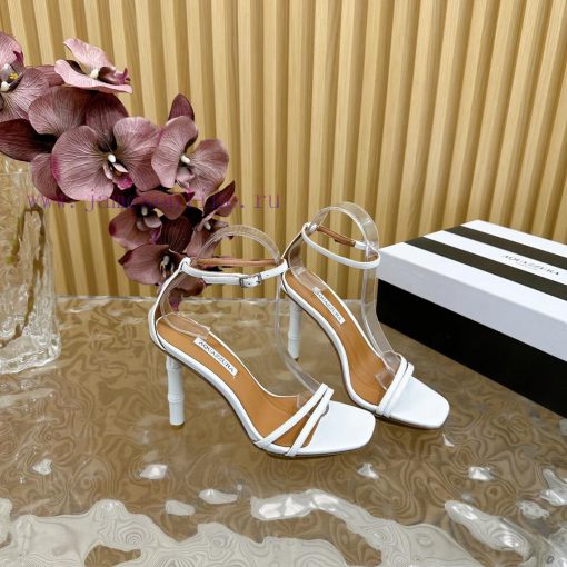 Aquazzura 2024 New Top Pineapple Women's Hollow High Heel Sandals Original 1:1 Open Mold Hee0dgxkck0 - Image 9