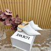 LOEWE new square heel, pointed toe, mid heel, temperament, M ü ller half drag—————————————A y522myfz