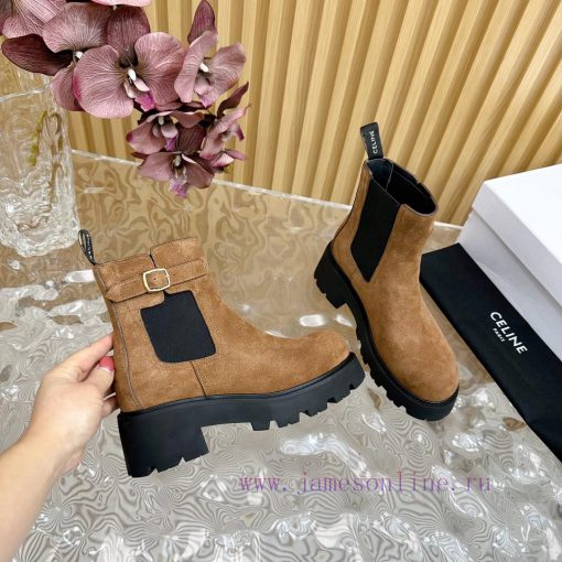 2024 Synchronized Autumn/Winter New Celine | Celine 24 Autumn/Winter New Product Thick Botto1muoyssm - Image 8