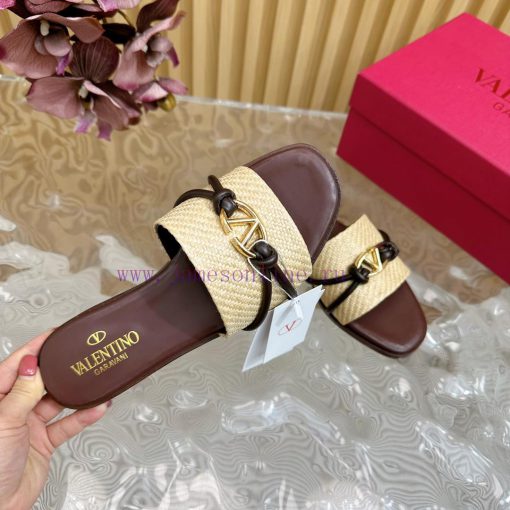 -- New Warren——————2024 Top Quality Valentino Woven Slippers with Exquisite Texture ️ Very e9zjj80zz - Image 9