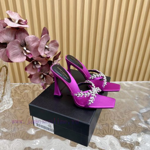 2024 New Saint Laurent YSL Diamond Decorative Square Head SandalsSexy and stunning collectiowglad3x3 - Image 2