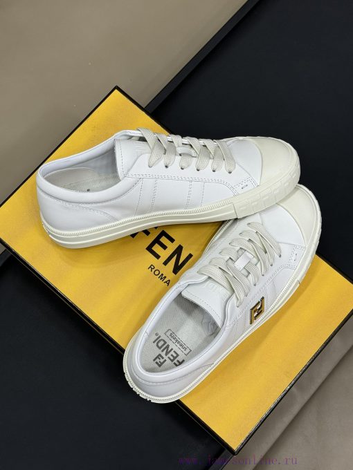 Fendi SS25 small board shoesA super delicate item made of calf leather materialThe FF hardwa3anxj48p - Image 4