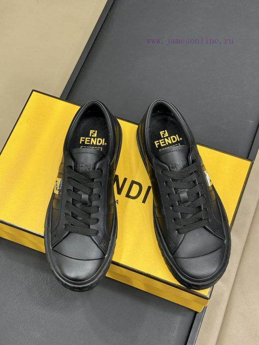 Fendi SS25 small board shoesA super delicate item made of calf leather materialThe FF hardwa9ar2273a - Image 3