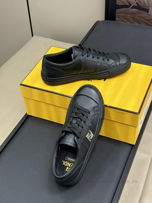 Fendi SS25 small board shoesA super delicate item made of calf leather materialThe FF hardwa9ar2273a - Image 6