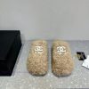 Chanel 24ss Autumn/Winter New Thick Bottom Wool Half Top Woolen ShoesSuper comfortable barefk3mbmi7u