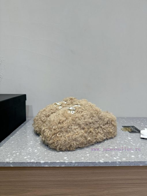 Chanel 24ss Autumn/Winter New Thick Bottom Wool Half Top Woolen ShoesSuper comfortable barefk3mbmi7u - Image 4