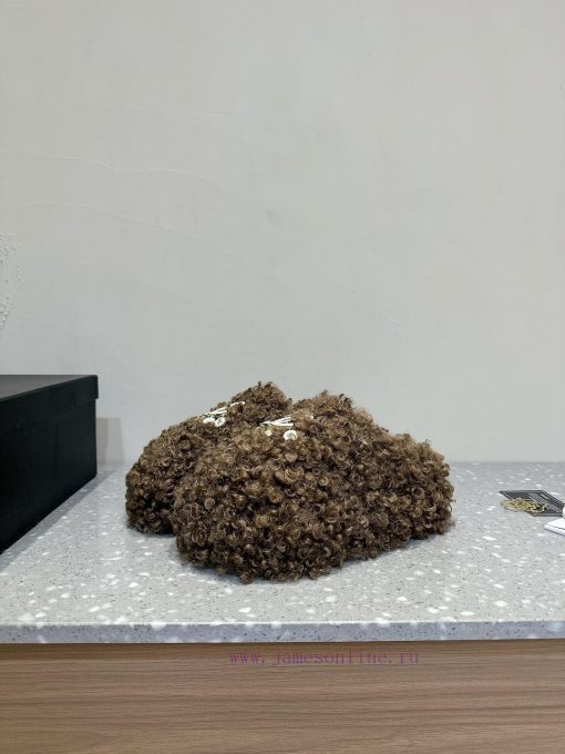 Chanel 24ss Autumn/Winter New Thick Bottom Wool Half Top Woolen ShoesSuper comfortable barefqj2g3tjj - Image 4
