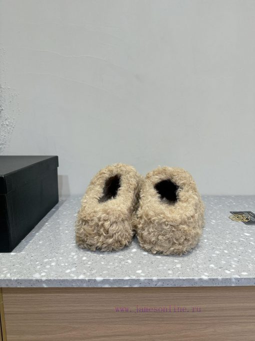 Chanel 24ss Autumn/Winter New Thick Bottom Wool Half Top Woolen ShoesSuper comfortable barefk3mbmi7u - Image 7