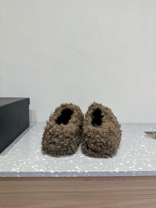Chanel 24ss Autumn/Winter New Thick Bottom Wool Half Top Woolen ShoesSuper comfortable barefqj2g3tjj - Image 7