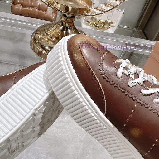 Miu Miu 24ss Thick Bottom Biscuit Bottom 24ss Spring/Summer New British Style Strap up Whit5eakqmcy - Image 10